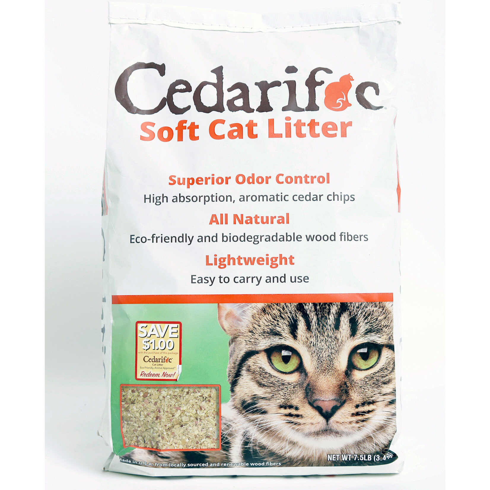 Northeastern Products Cedarific Soft Cat Litter - 7.5 lb