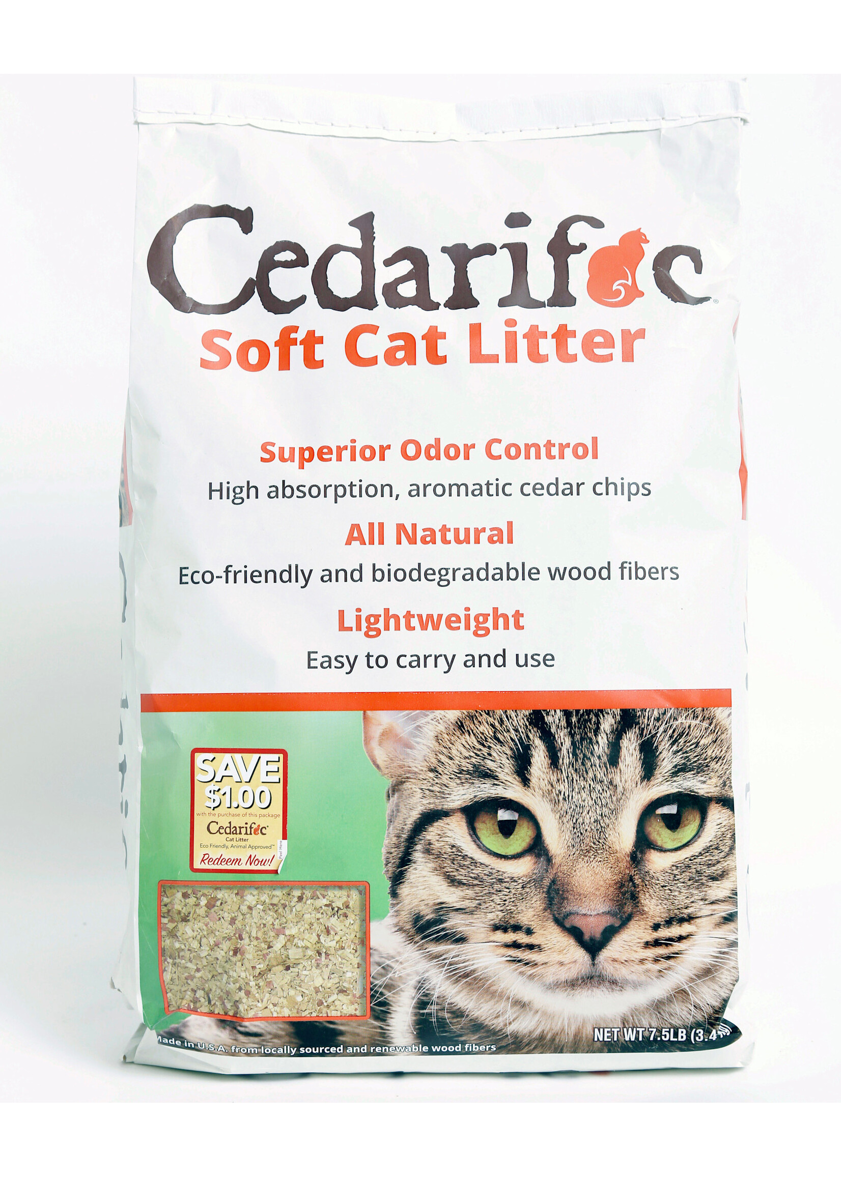 Northeastern Products Cedarific Soft Cat Litter - 7.5 lb