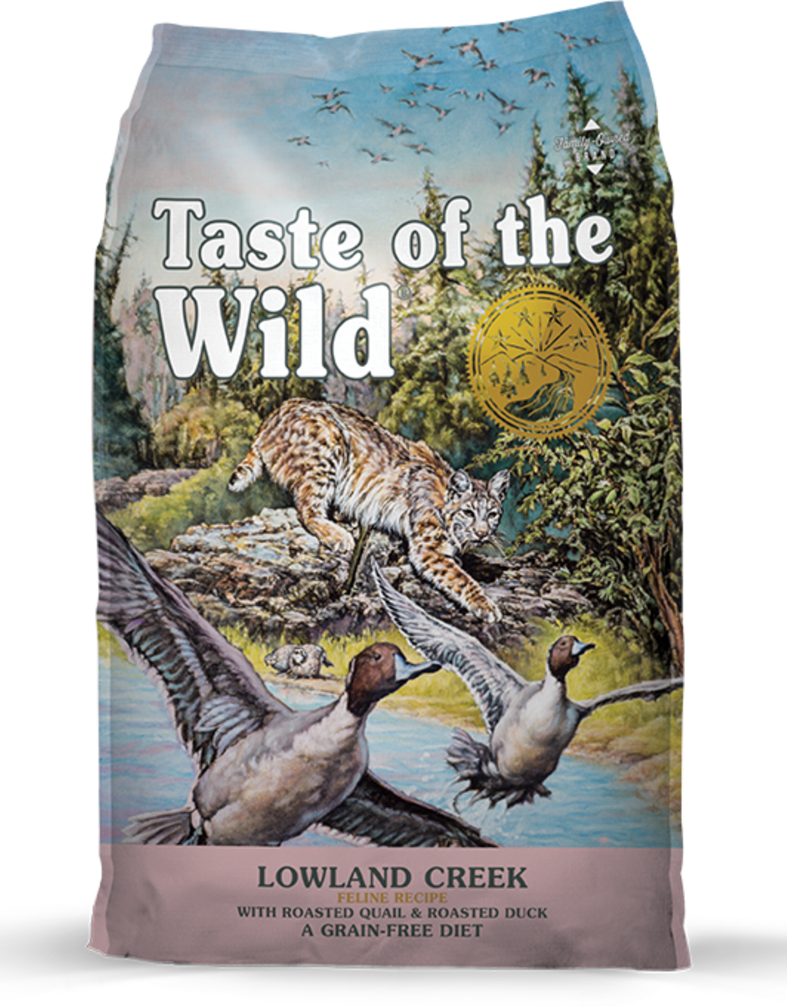 Taste of the Wild Taste of the Wild Lowland Creek Roasted Quail & Roasted Duck Dry Cat Food - 14 lb