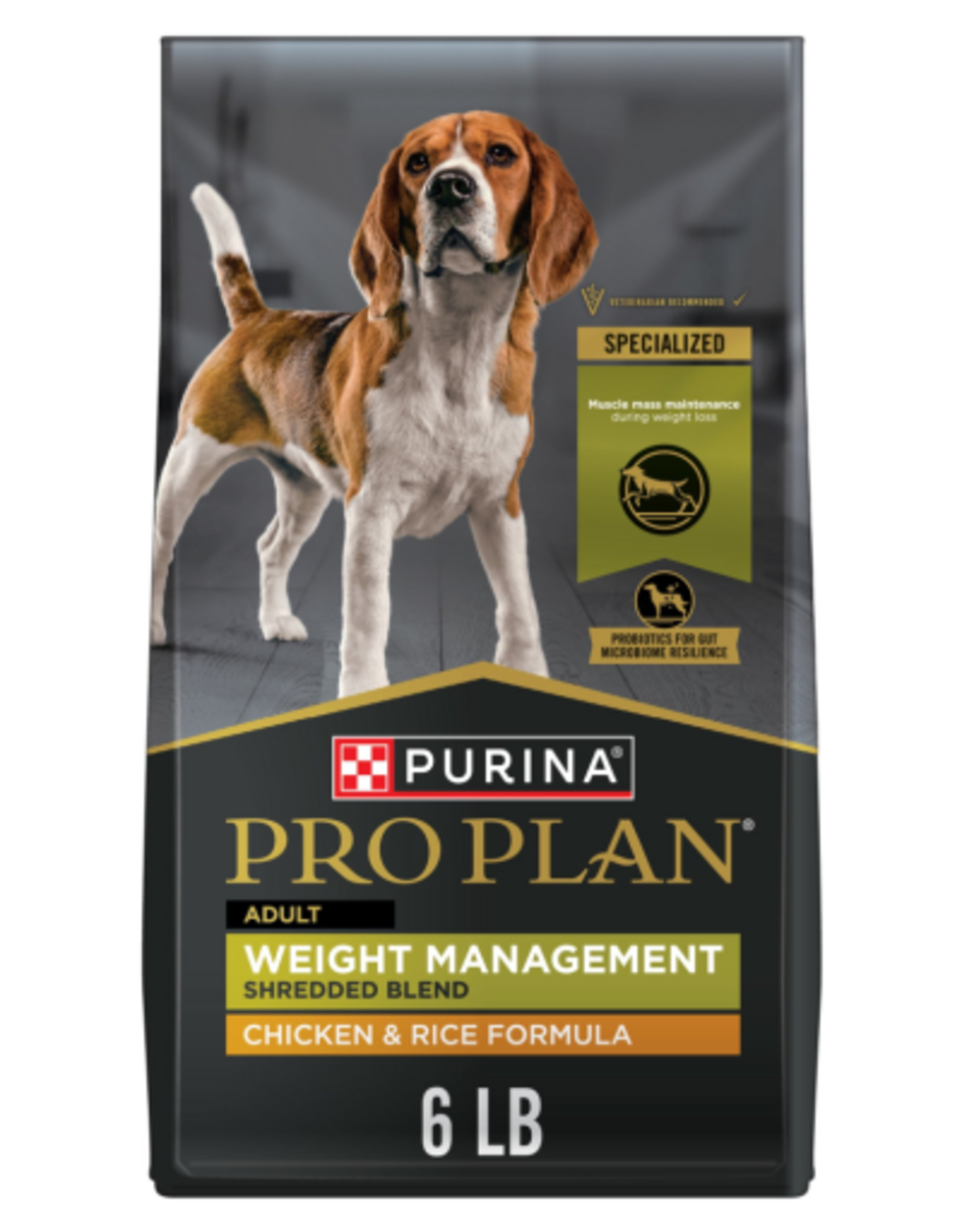 Purina Pro Plan Purina Pro Plan Weight Management Shredded Chicken & Rice Dry Dog Food - 6 lb