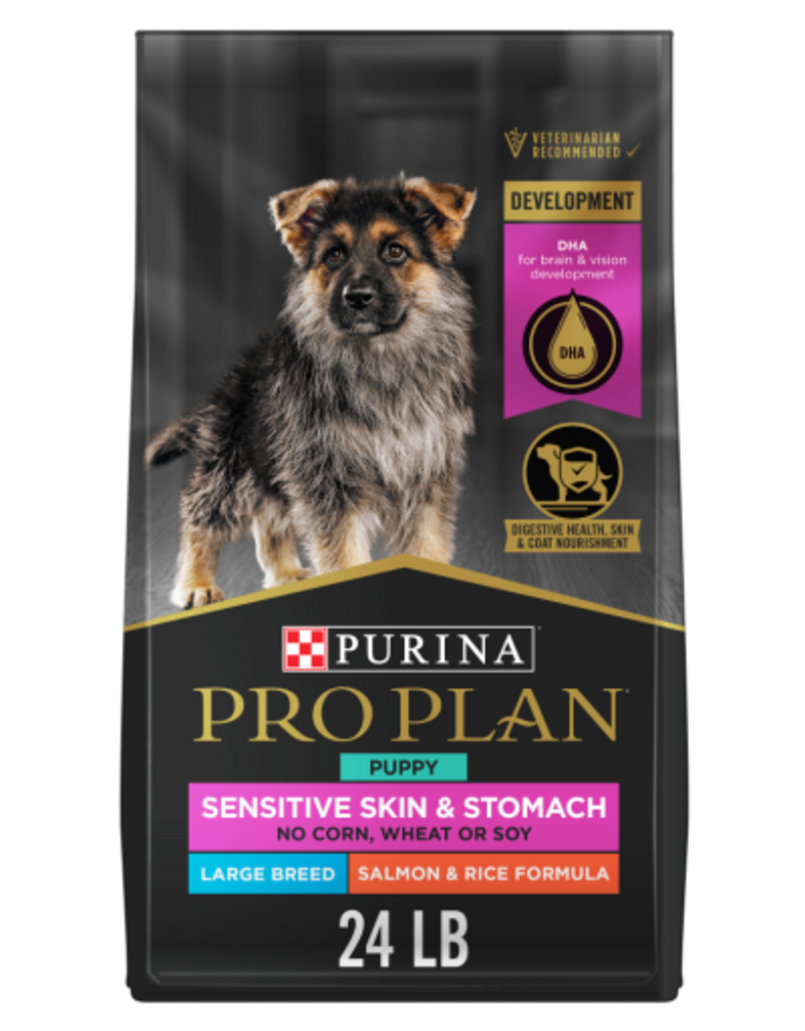 Purina Pro Plan Purina Pro Plan Puppy Large Breed Sensitive Skin & Stomach Salmon & Rice Dry Dog Food - 24 lb