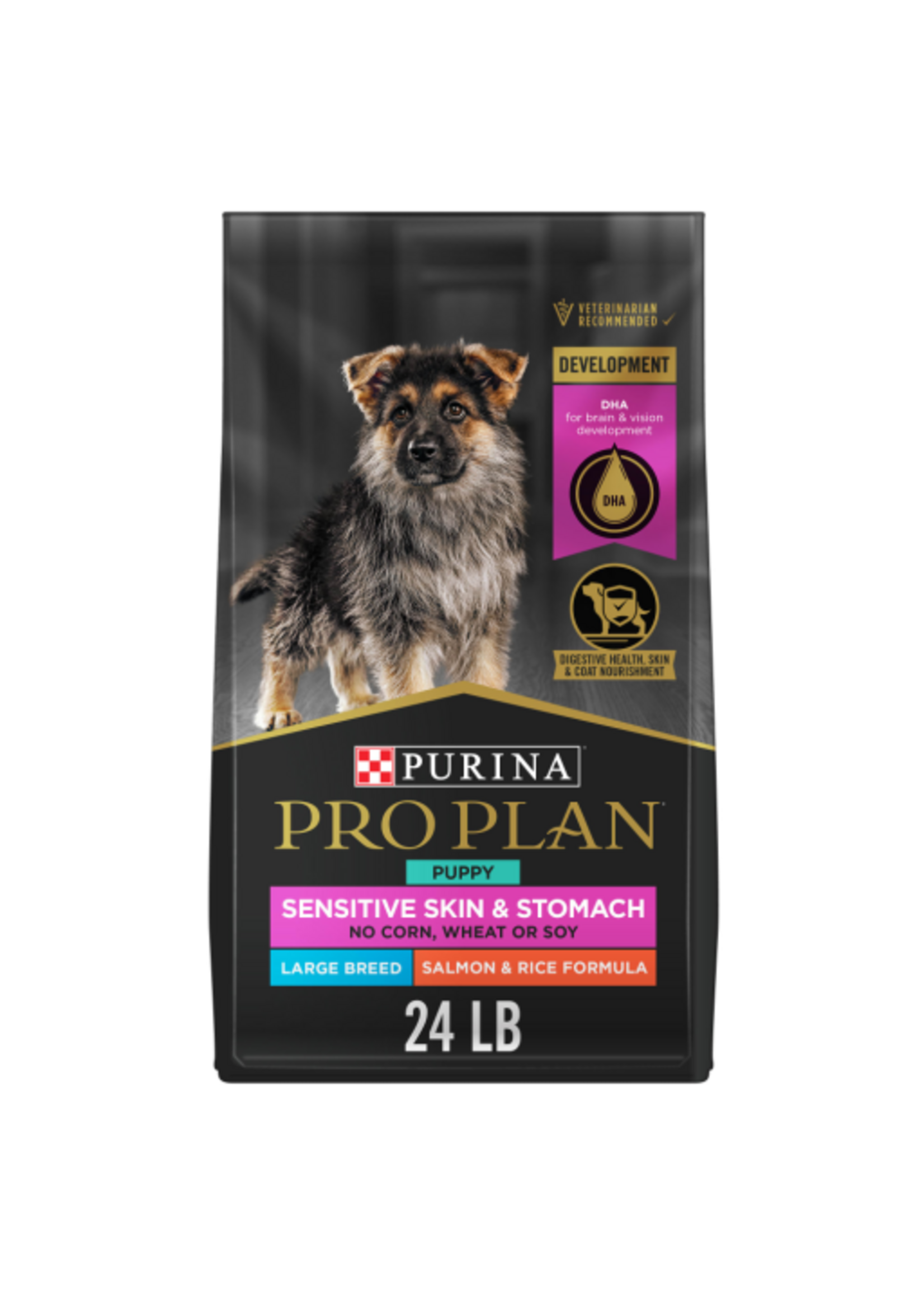 Purina Pro Plan Purina Pro Plan Puppy Large Breed Sensitive Skin & Stomach Salmon & Rice Dry Dog Food - 24 lb