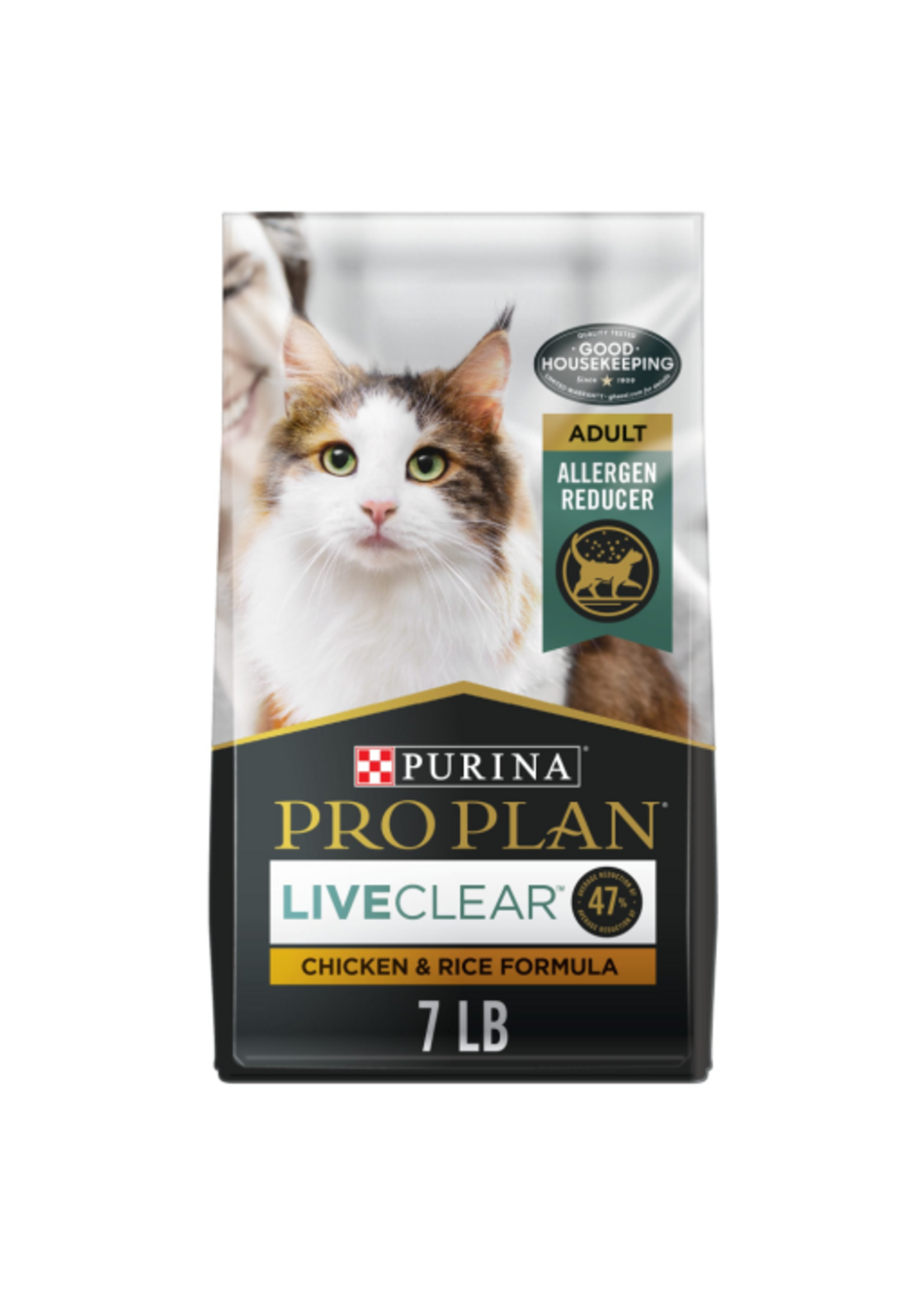 Purina Pro Plan Purina Pro Plan Allergen Reducing LIVECLEAR Chicken & Rice Dry Cat Food - 7 lb.