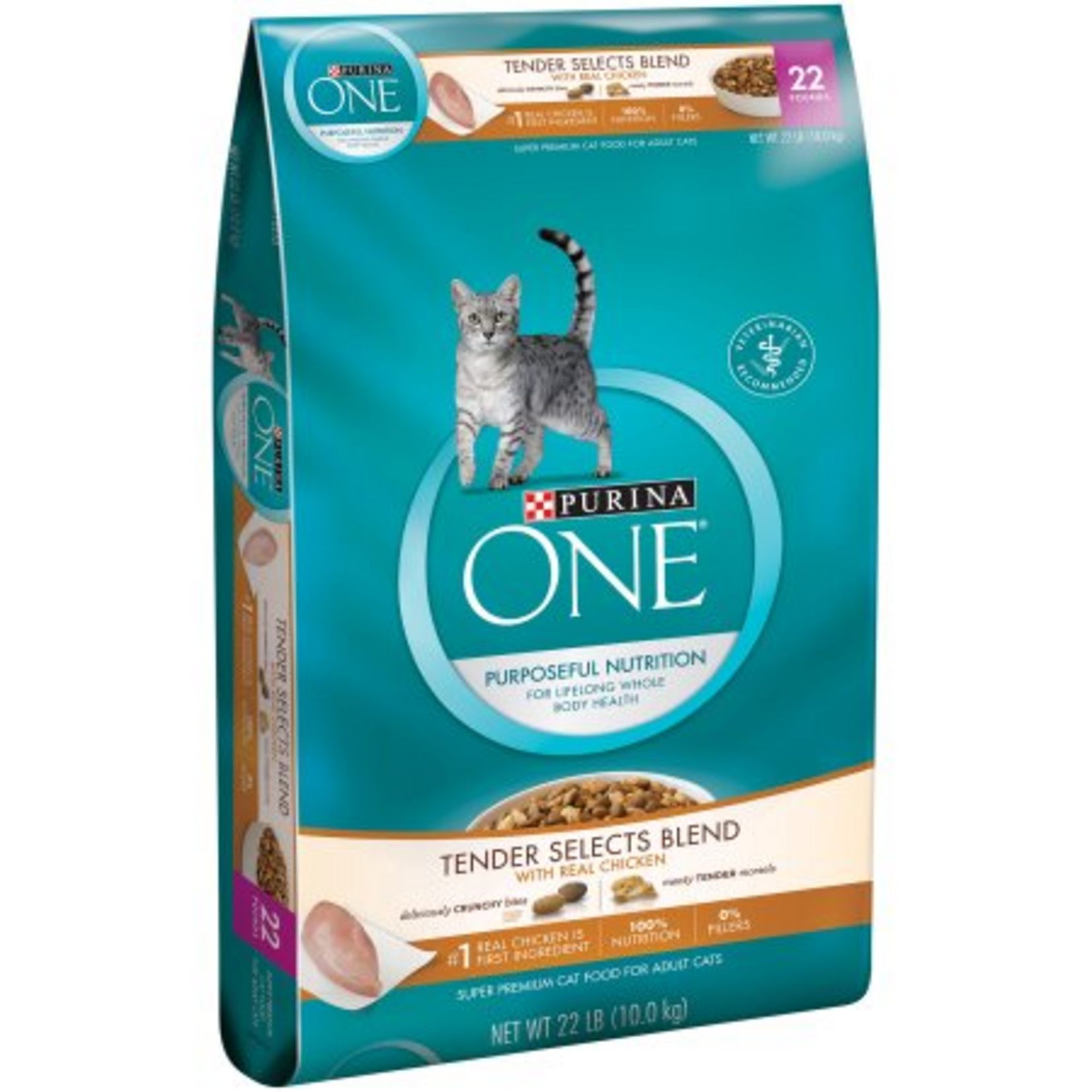 Purina ONE Purina ONE Tender Select Blends Chicken Dry Cat Food - 22 lb