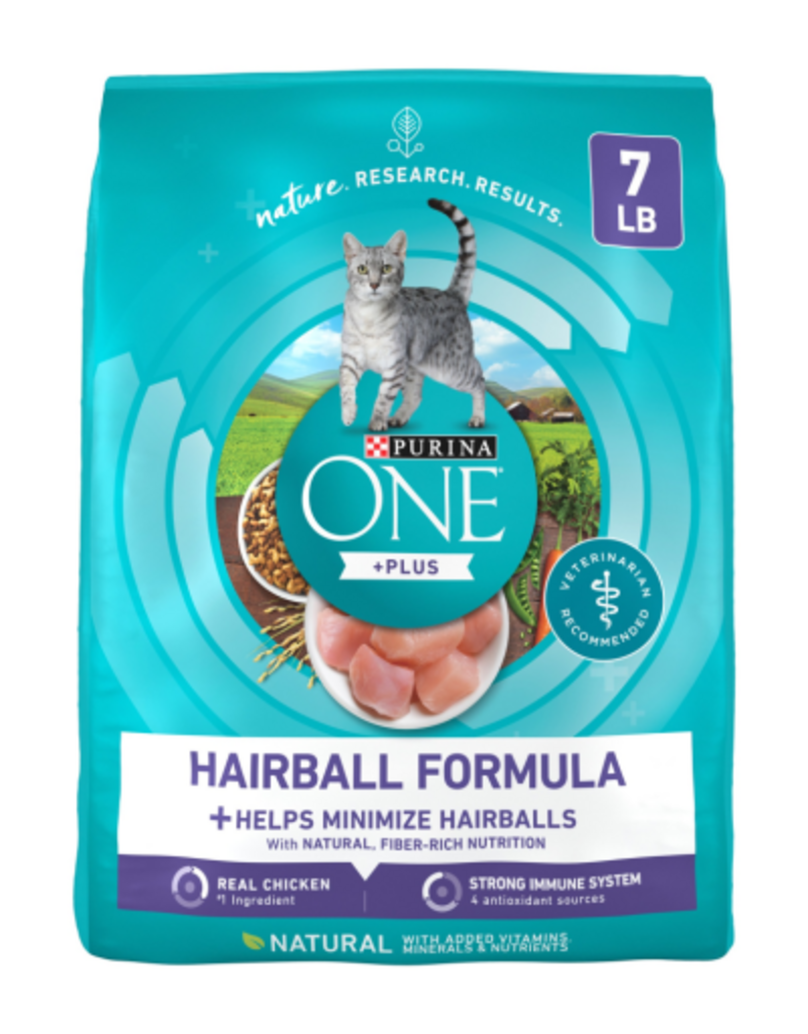 Purina ONE Purina ONE Hairball Control +Plus Dry Cat Food - 7 lb