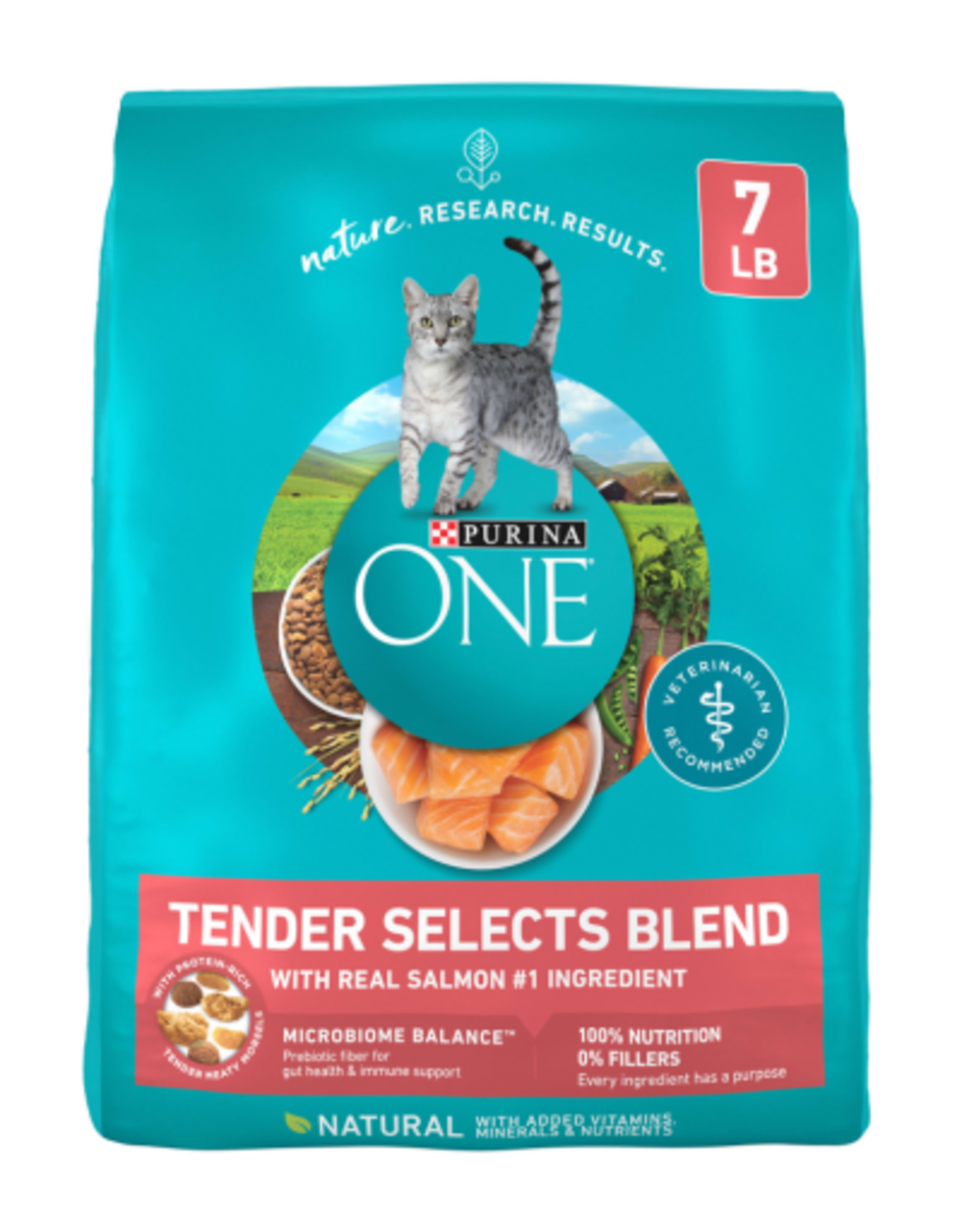 Purina ONE Purina ONE Tender Selects Blend Salmon Dry Cat Food - 7 lb