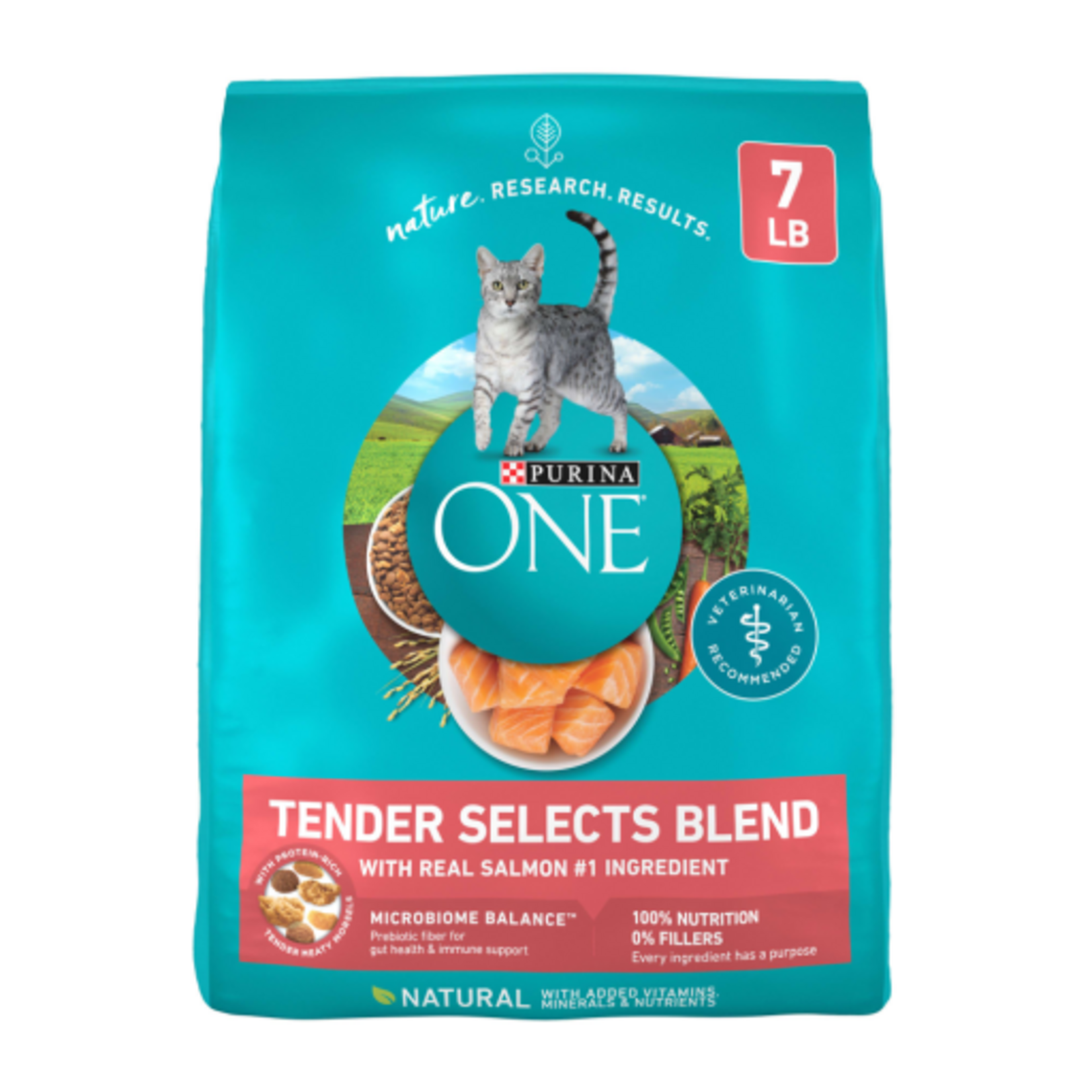 Purina ONE Purina ONE Tender Selects Blend Salmon Dry Cat Food - 7 lb