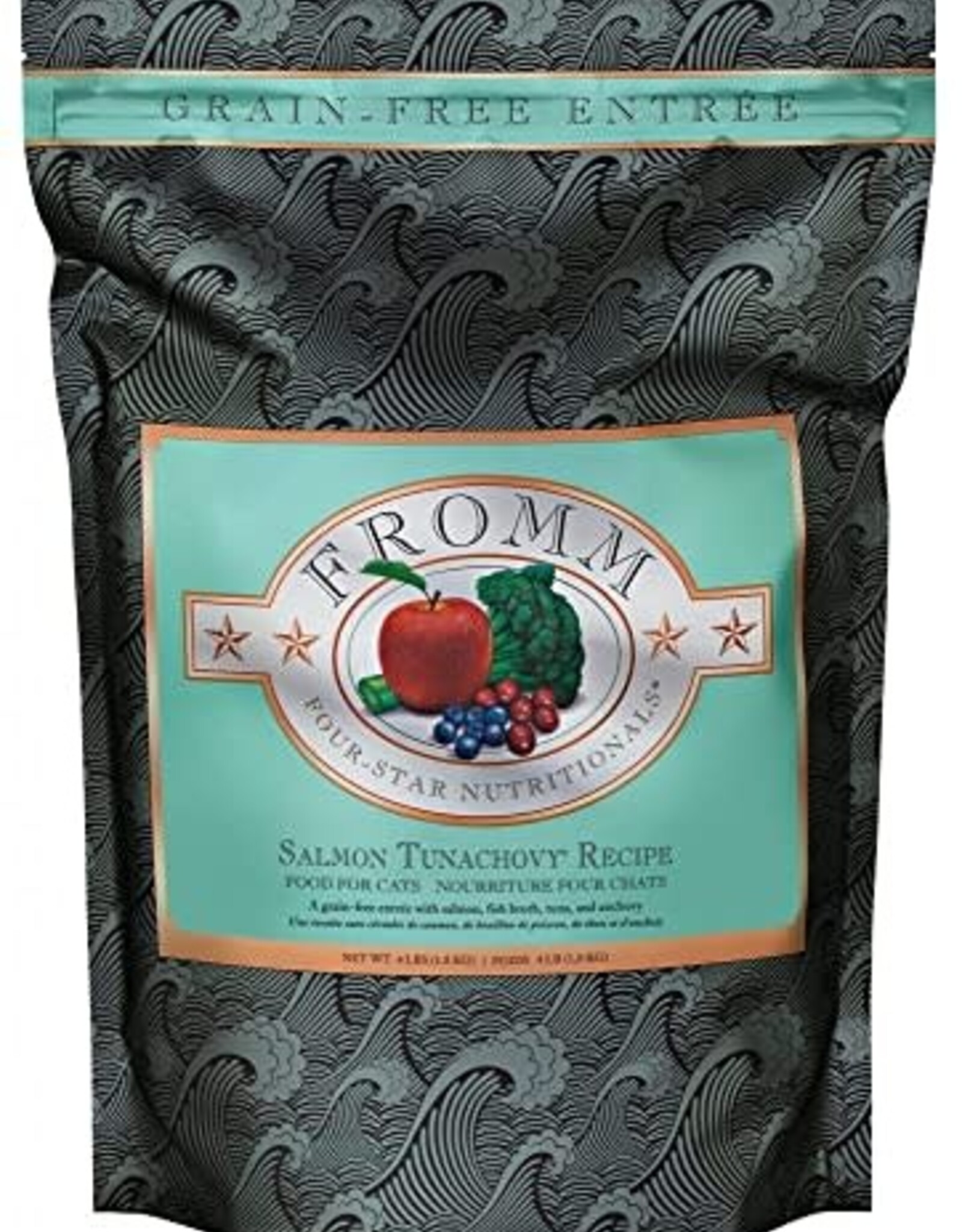 Fromm Fromm Four Star Salmon Tunachovy Grain Free Recipe Dry Cat Food - 4 Lb Bag