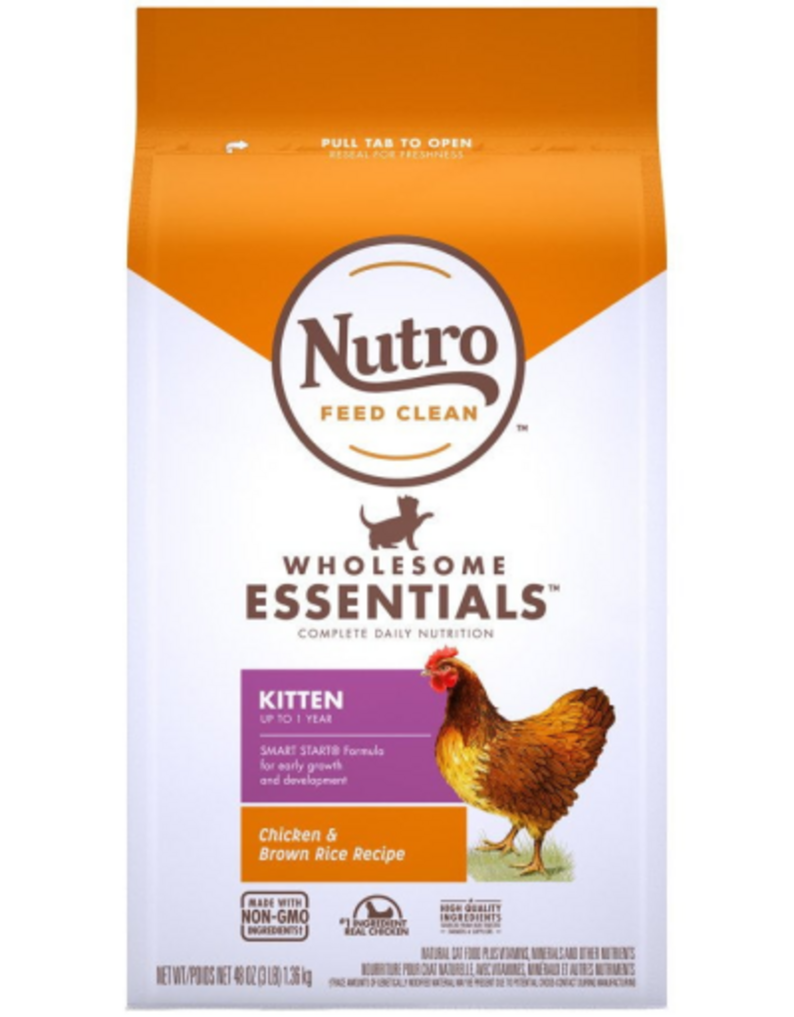 Nutro Nutro Kitten Chicken & Brown Rice Dry Cat Food - 3 lb