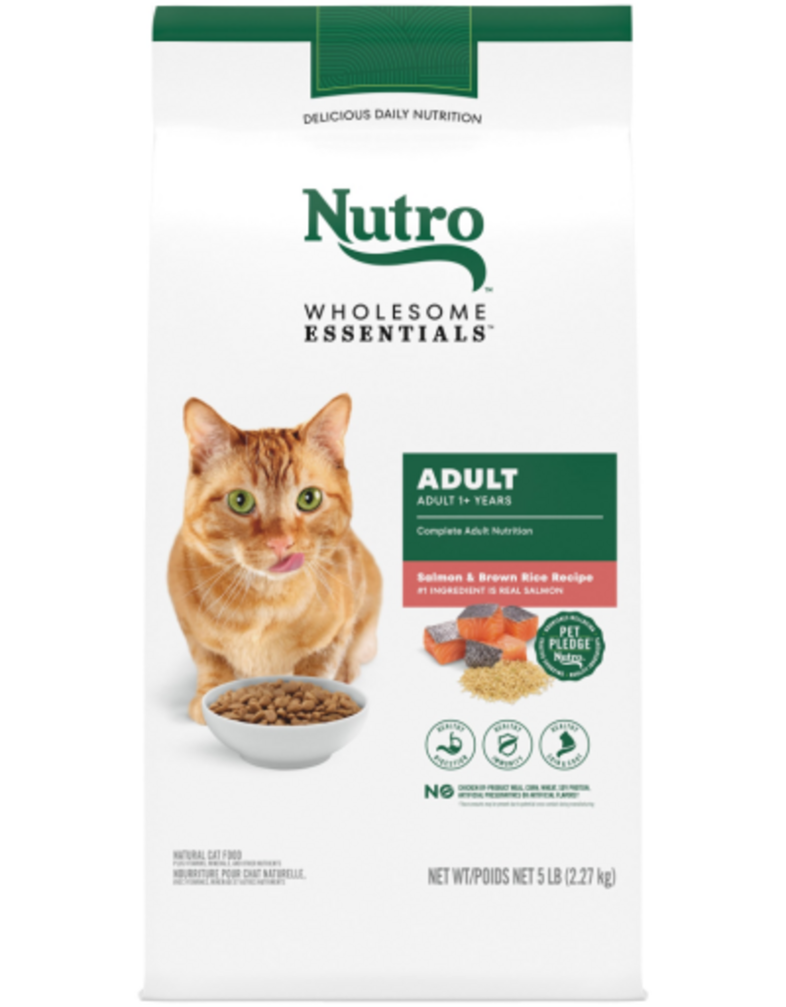 Nutro NUTRO CAT WHOLESOME ESSENTIALS SALMON & RICE 5LBS