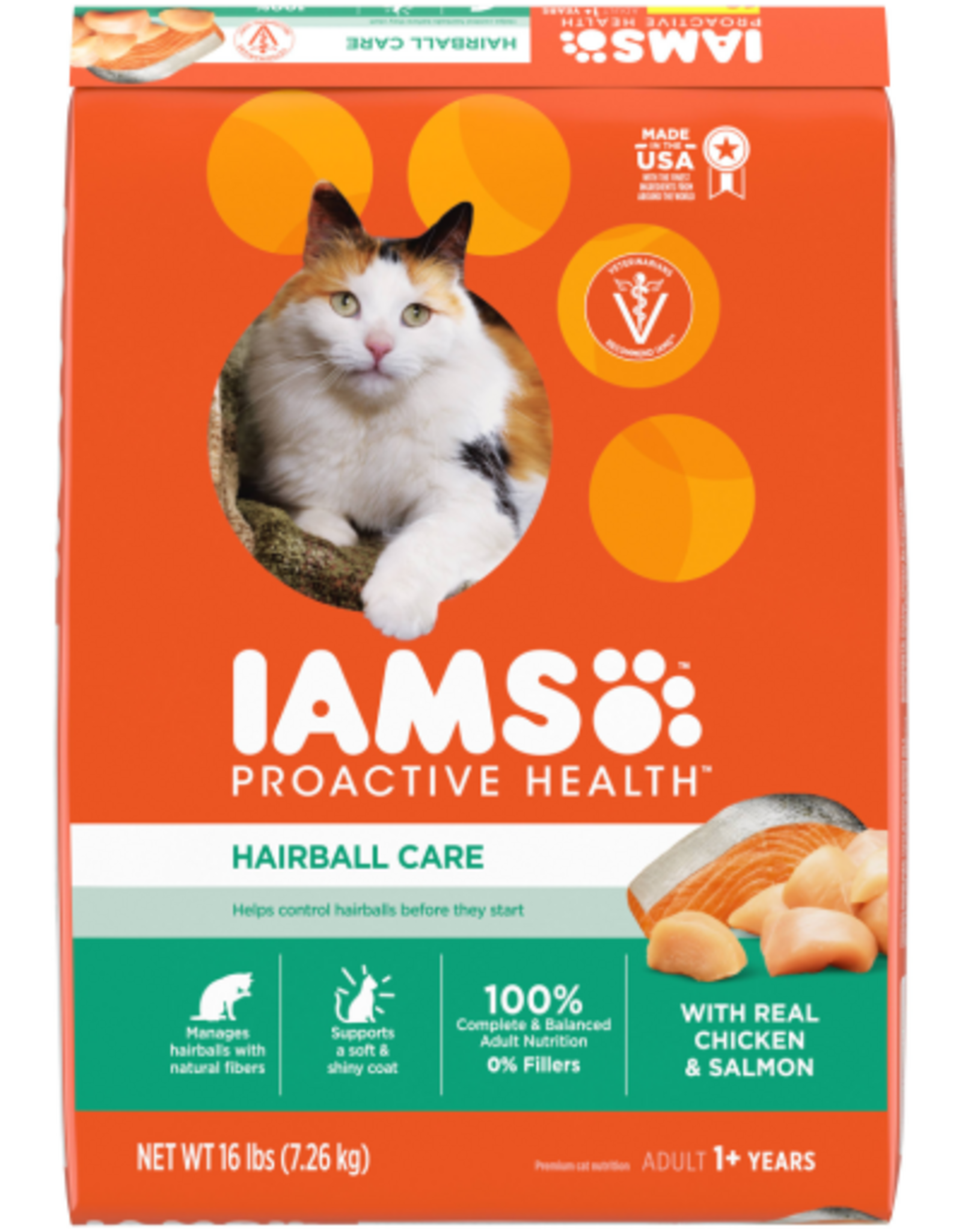 Iams Iams Proactive Health Hairball Care Dry Cat Food  - 16 lb