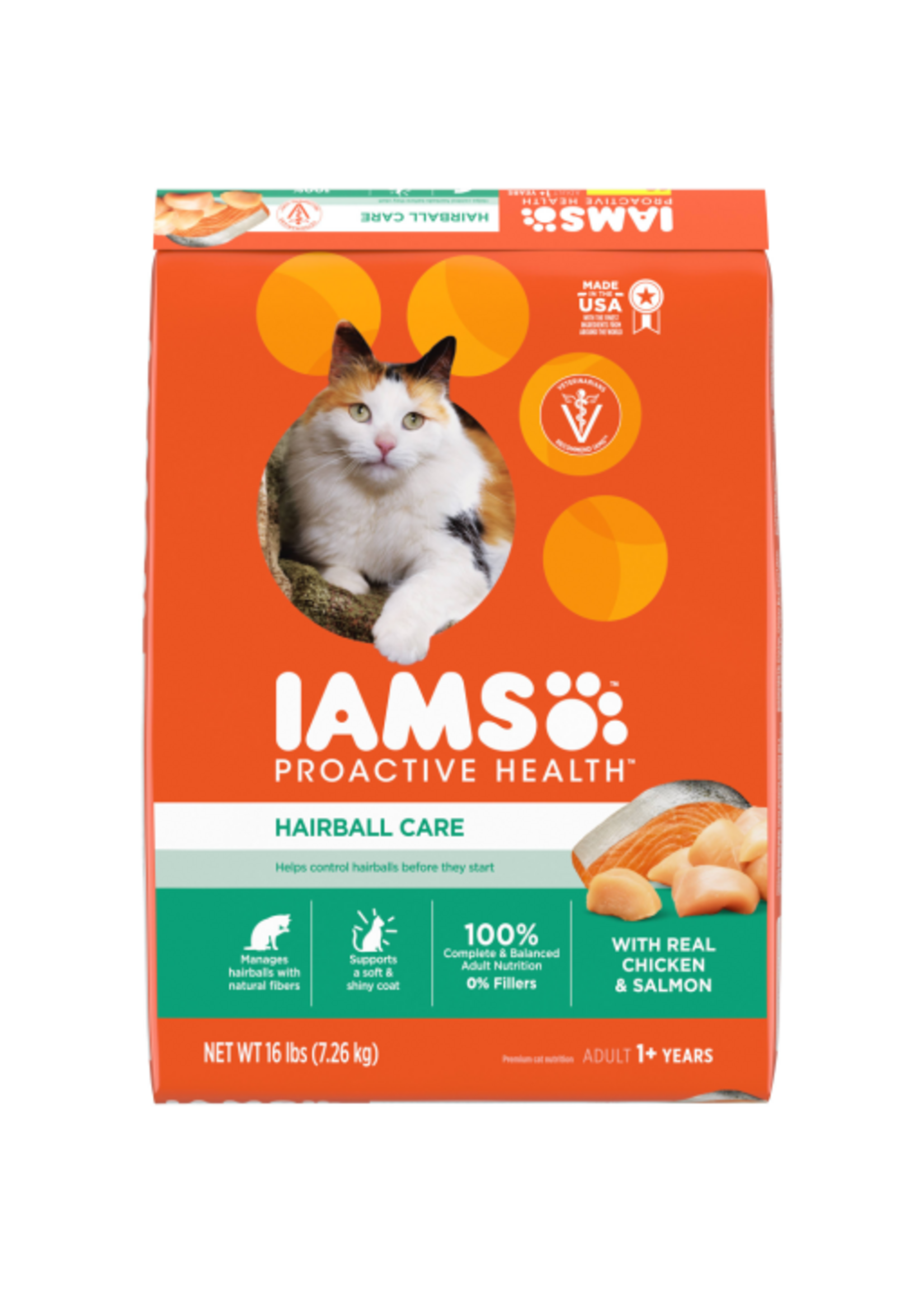 Iams Iams Proactive Health Hairball Care Dry Cat Food  - 16 lb