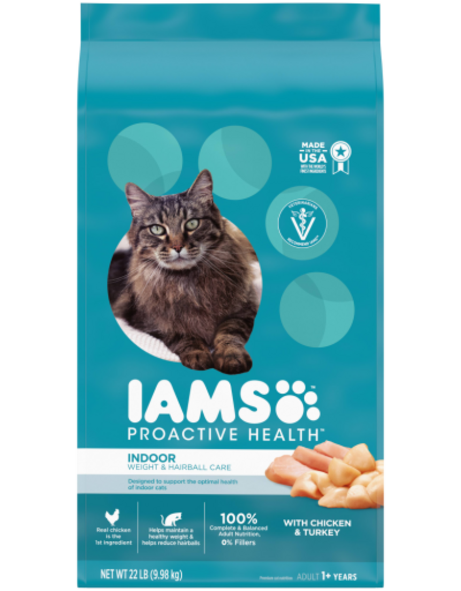 Iams Iams Proactive Health Indoor Weight & Hairball Care Dry Cat Food - 22 lb
