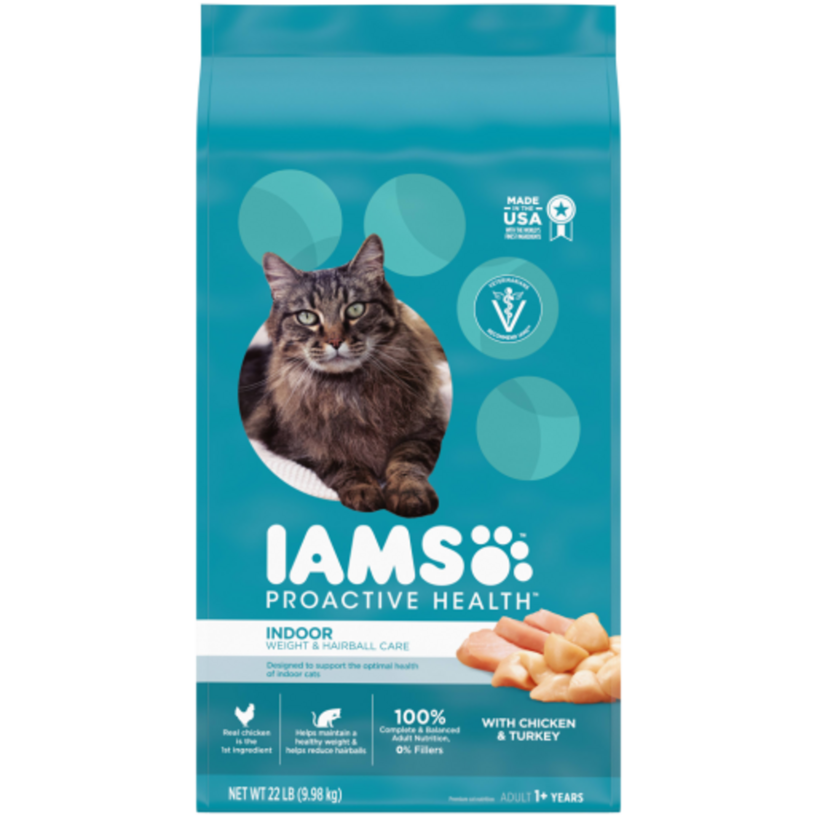 Iams Iams Proactive Health Indoor Weight & Hairball Care Dry Cat Food - 22 lb