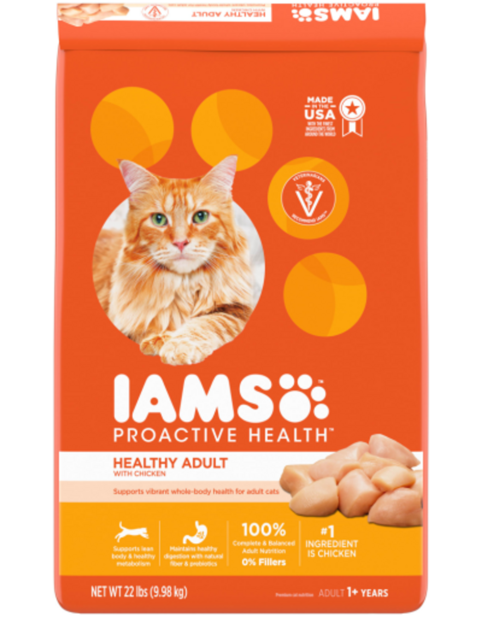 Iams Iams Proactive Health Chicken Adult Dry Cat Food - 22 lb