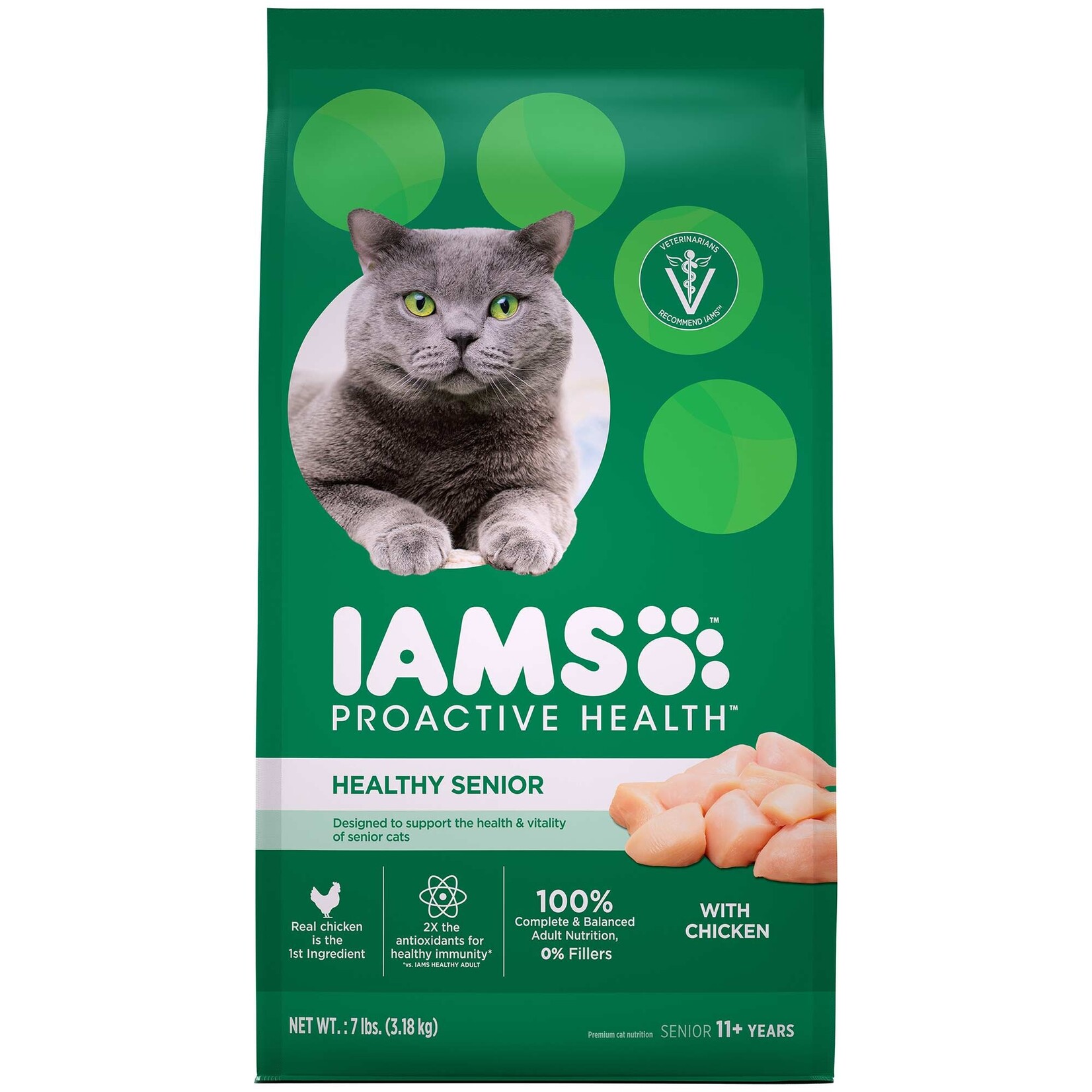 Iams Iams Proactive Health Chicken Senior Dry Cat Food - 7 lb