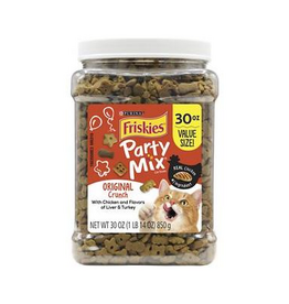 Friskies Friskies Cat Treats; Party Mix Original Crunch - 30 oz. Canister