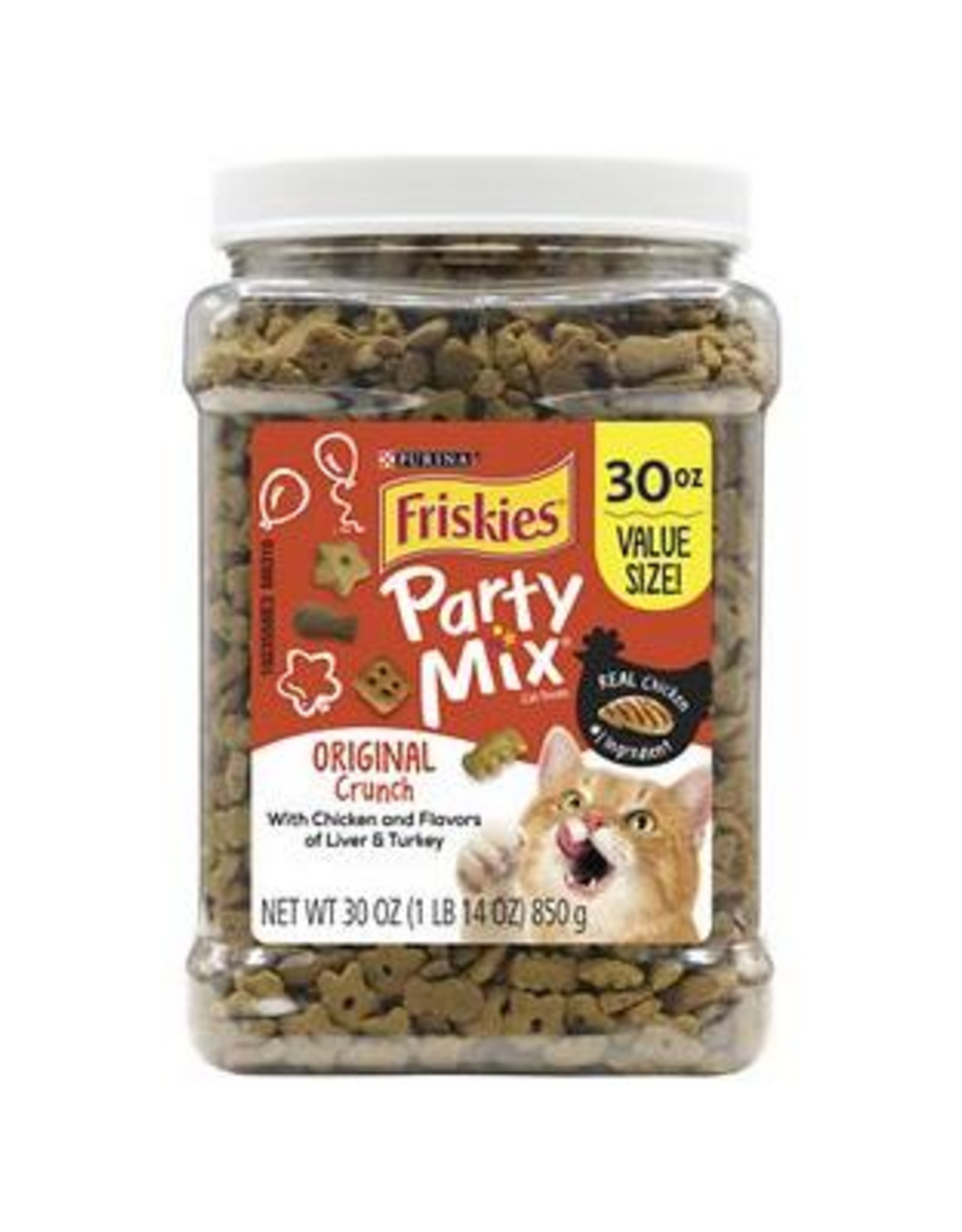 Friskies Friskies Cat Treats; Party Mix Original Crunch - 30 oz. Canister