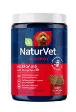 Naturvet NaturVet Hemp Allergy Aid Plus Hemp Seed for Dogs - 120 Soft Chews