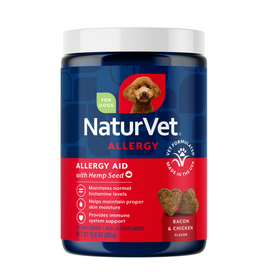 Naturvet NaturVet Hemp Allergy Aid Plus Hemp Seed for Dogs - 120 Soft Chews