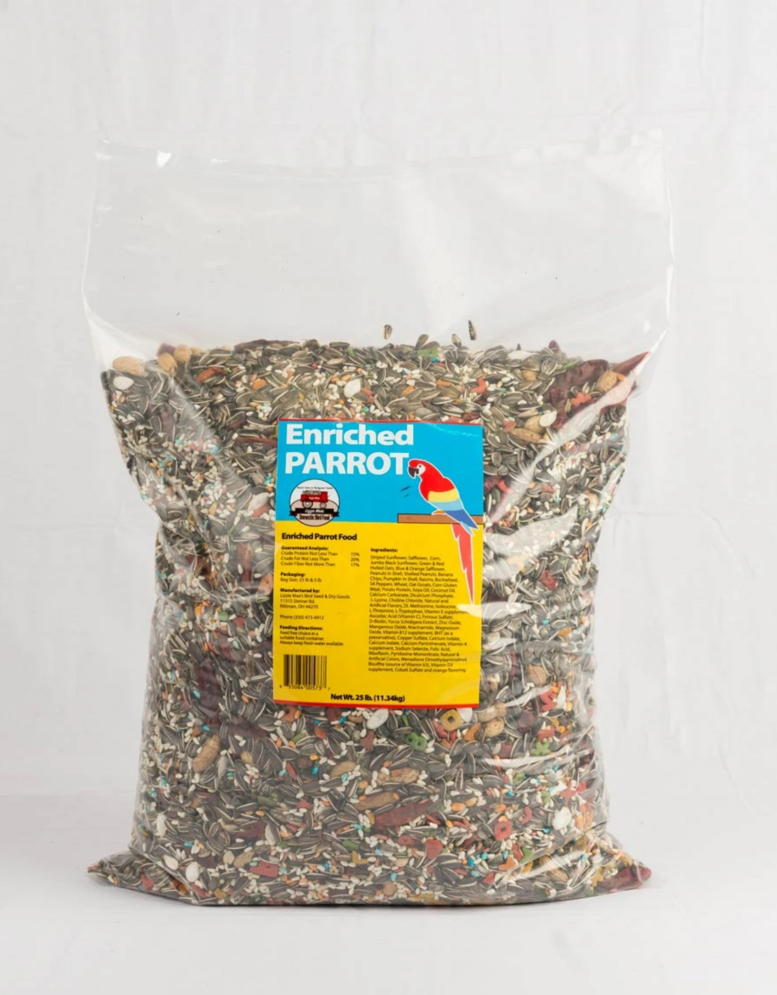 Lizzie Mae Lizzie Mae Enriched Parrot Food - 25 lb