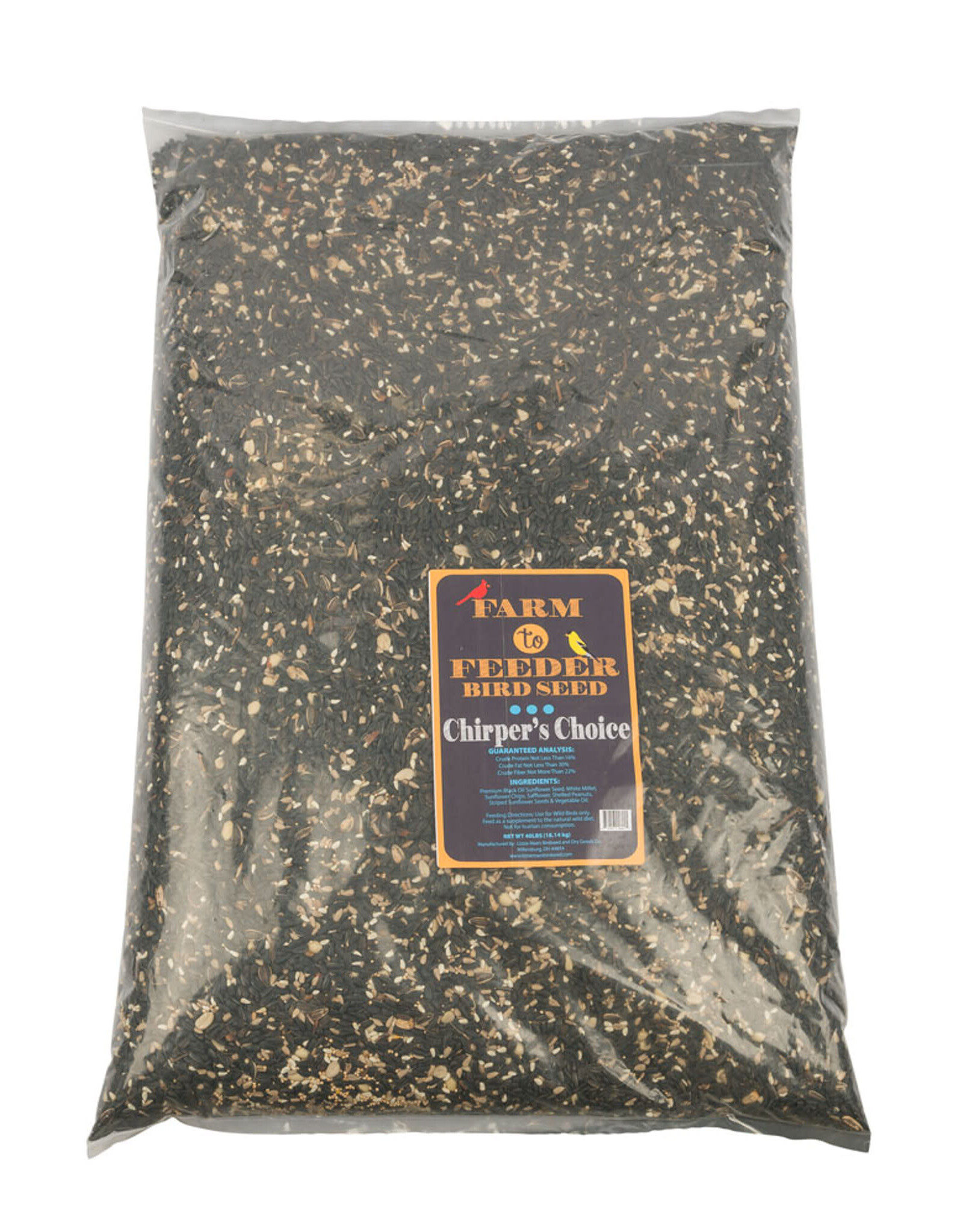Lizzie Mae Lizzie Mae's Farm to Feeder Chirper's Choice Wild Bird Seed Blend - 40 lb