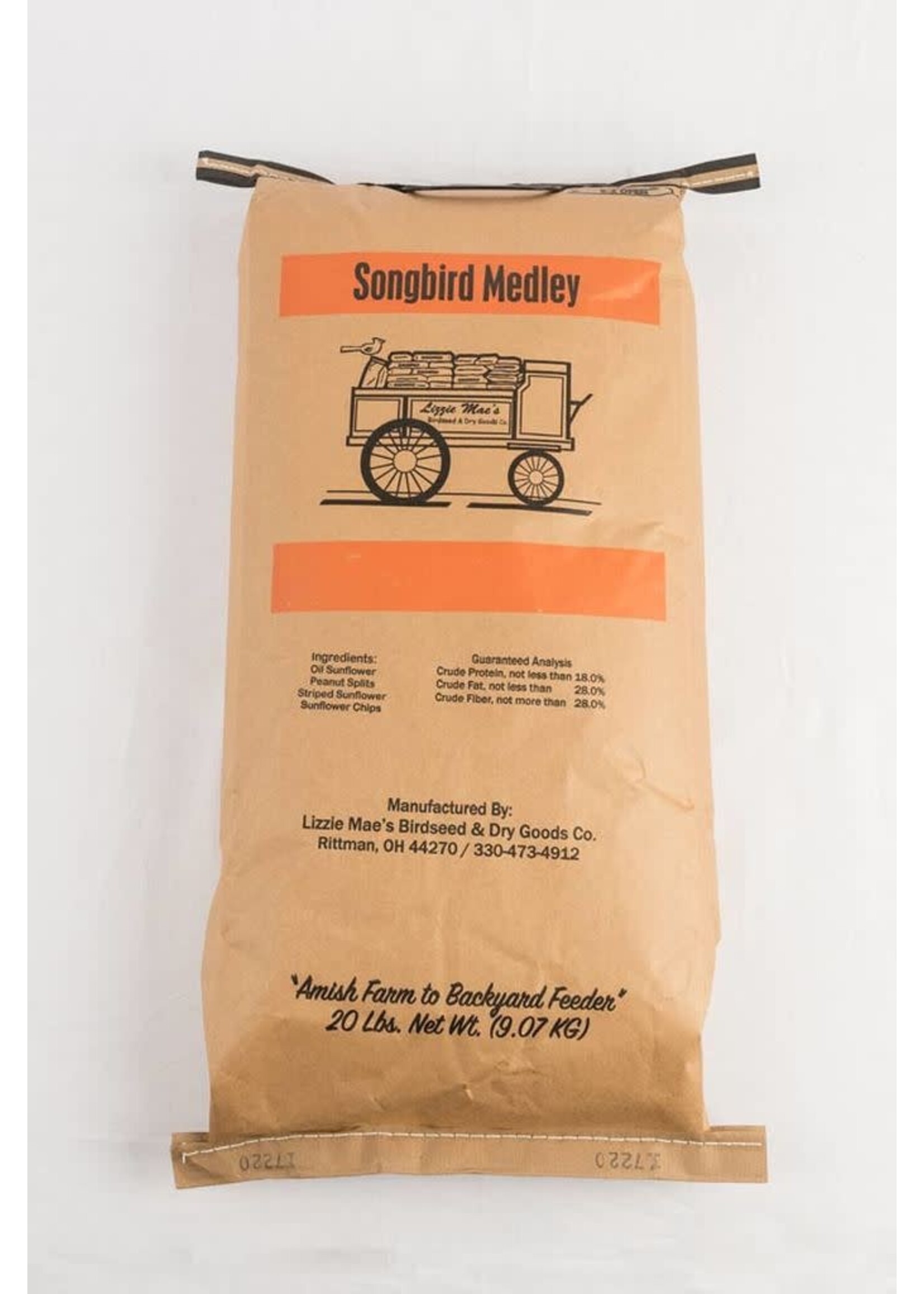 Lizzie Mae Lizzie Mae's Songbird Medley Wild Bird Seed Blend - 20 lb