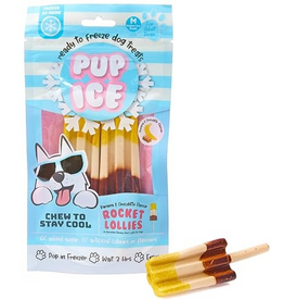 Ethical Pet Pup Ice Rocket Lollies Banana & Chocolate Dog Treat - Pack of 2