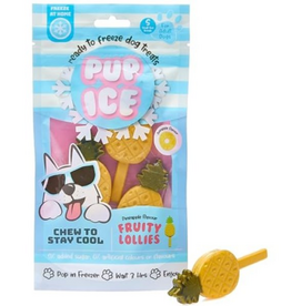 Ethical Pet Pup Ice Fruity Lollies Pineapple Dog Treat - Pack of 3