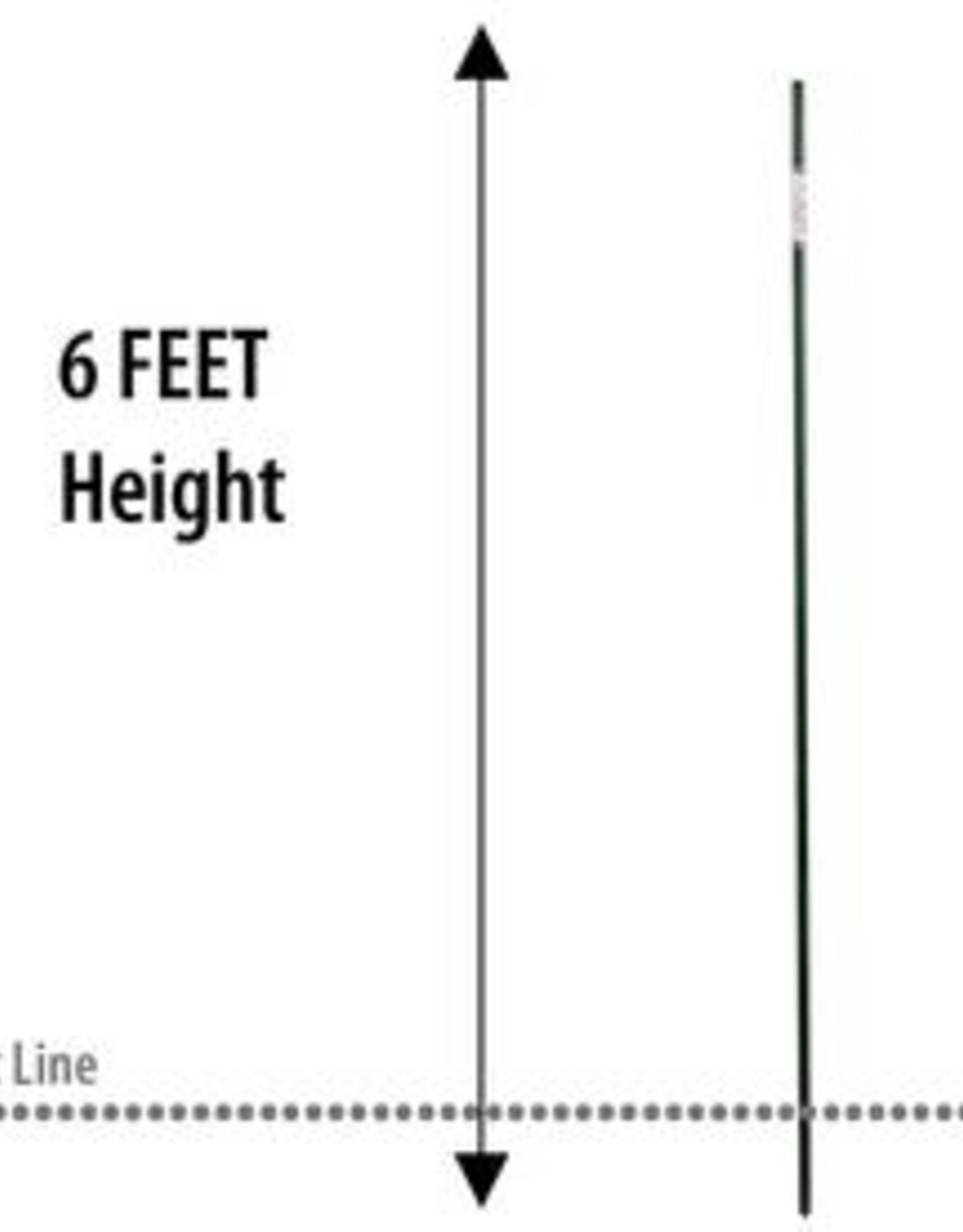Panacea Panacea Heavy Duty Sturdy Metal Plant Support Stake - Green, 6 ft.