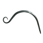 The Hookery The Hookery Black Curved Hanger with 6  Upturned Hook
