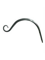 The Hookery The Hookery Black Curved Hanger with 6  Upturned Hook