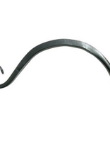 The Hookery The Hookery Black Curved Hanger with 6  Upturned Hook