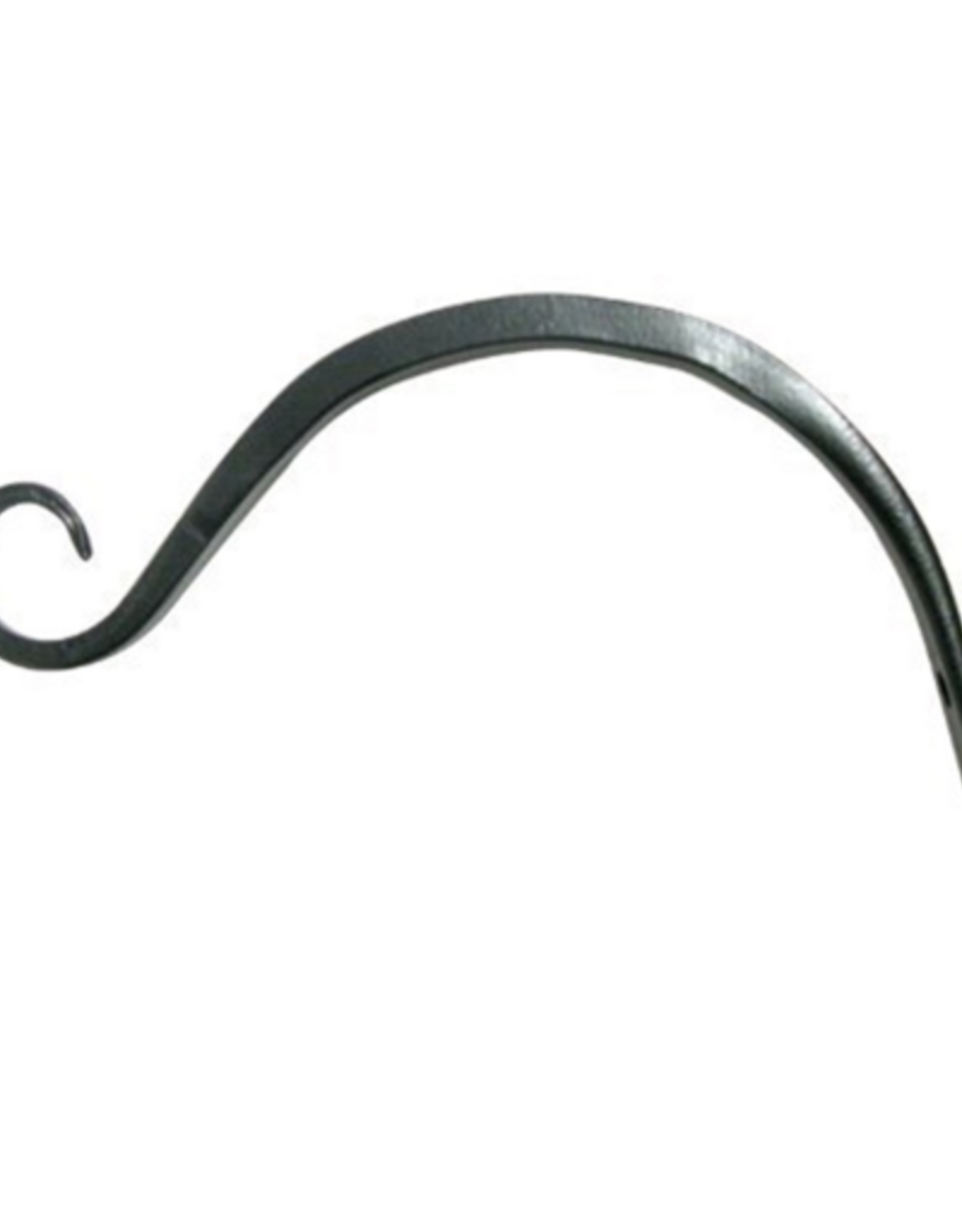 The Hookery The Hookery Black Curved Hanger with 6  Upturned Hook