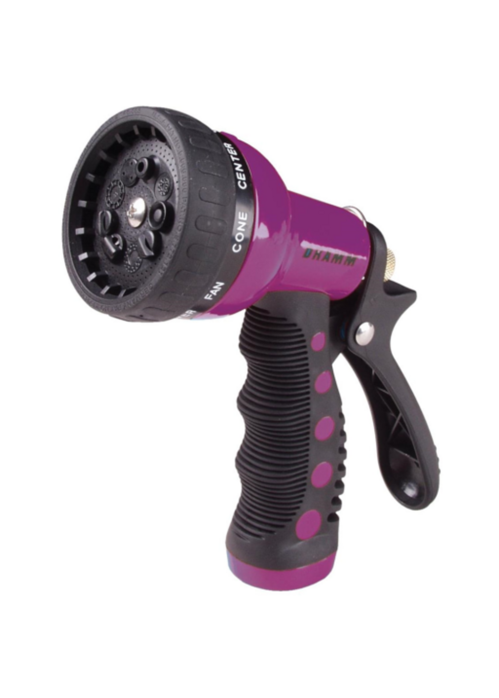 Dramm Heavy-Duty Metal 9-Pattern Nozzle, Berry