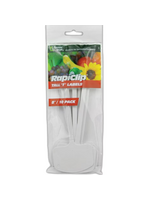 Luster Leaf Rapiclip Large Plastic T Label - 8 in White, Pack of 10