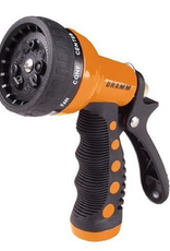 Dramm Heavy-Duty Metal 9-Pattern Nozzle, Orange