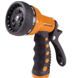 Dramm Heavy-Duty Metal 9-Pattern Nozzle, Orange