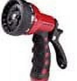 Dramm Heavy-Duty Metal 9-Pattern Nozzle, Red
