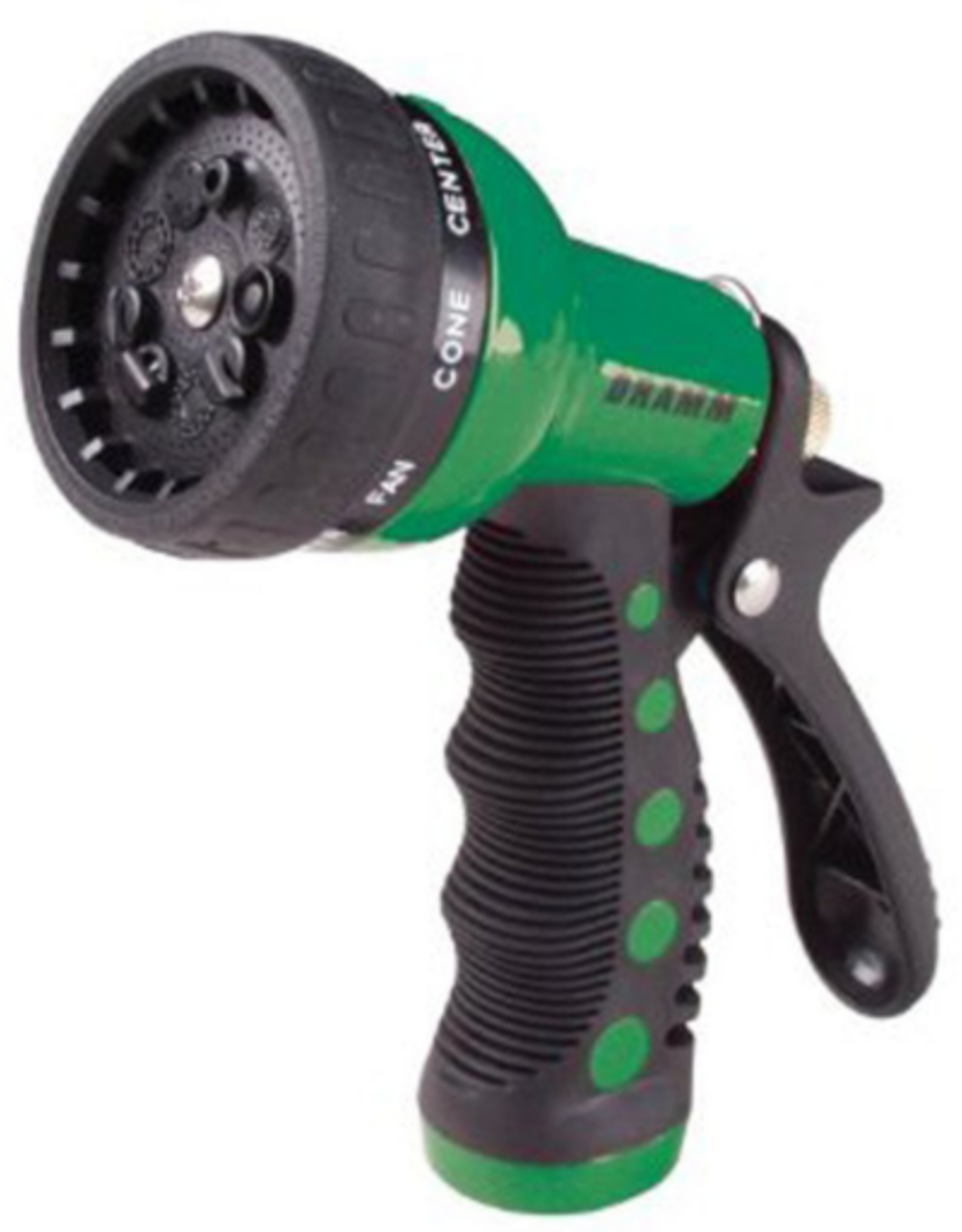 Dramm Heavy-Duty Metal 9-Pattern Nozzle, Green
