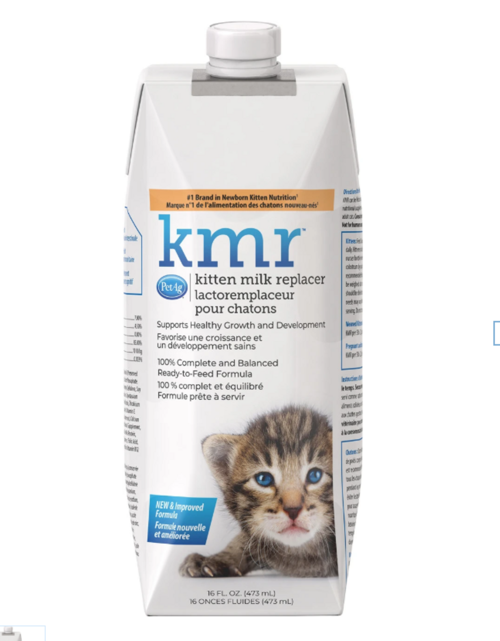 Petag PetAg KMR Liquid Kitten Milk Replacer For Kittens - 16 oz