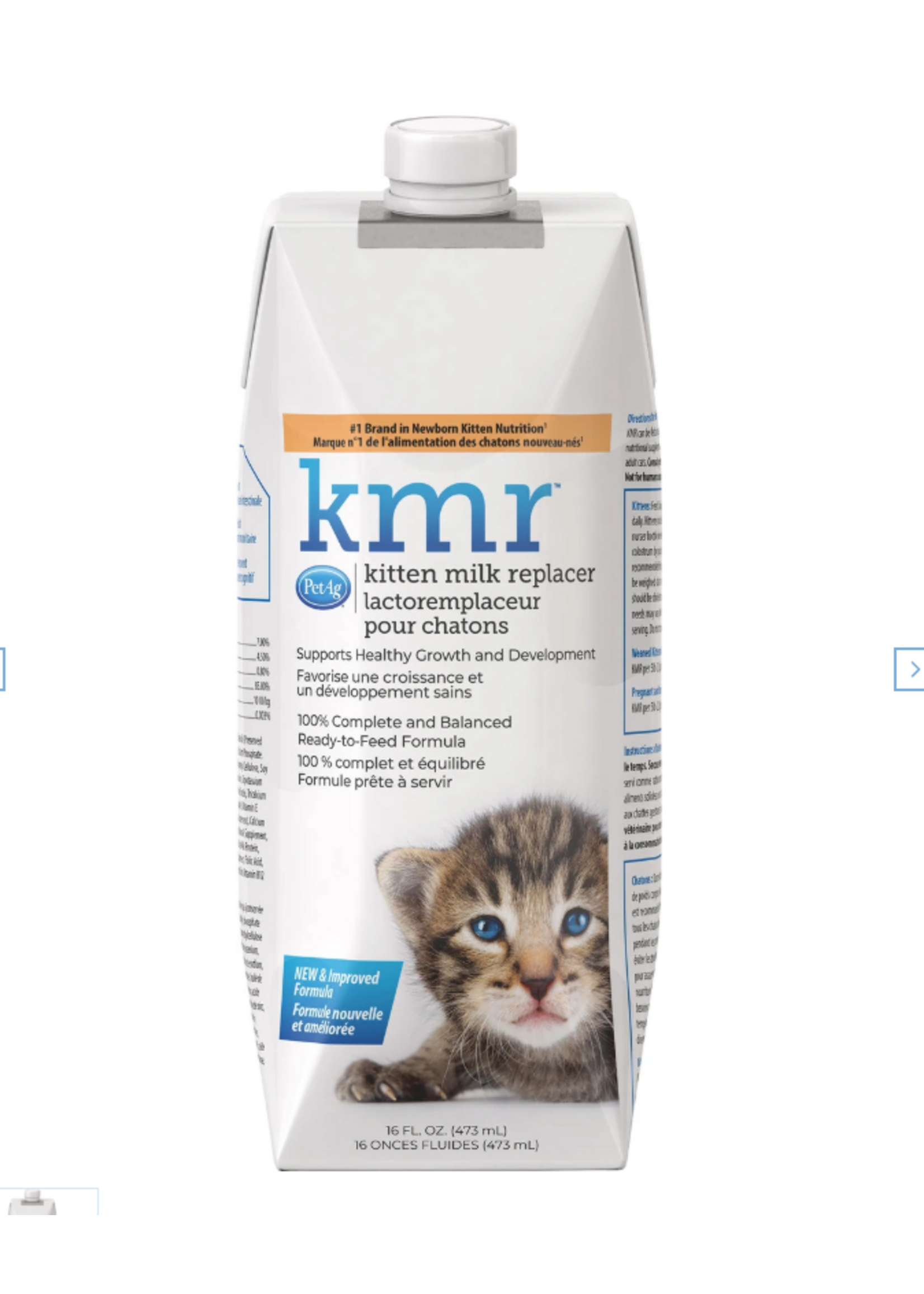 Petag PetAg KMR Liquid Kitten Milk Replacer For Kittens - 16 oz