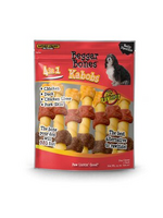 Savory Prime Beggar Bone 5 in 1 Kabobs Dog Treats - 7 Count / 5 Inches (Stick)
