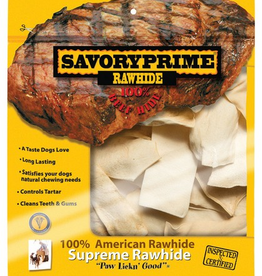 Savory Prime Rawhide Chips Natural Dog Chews - 6 in. L, 1 lb