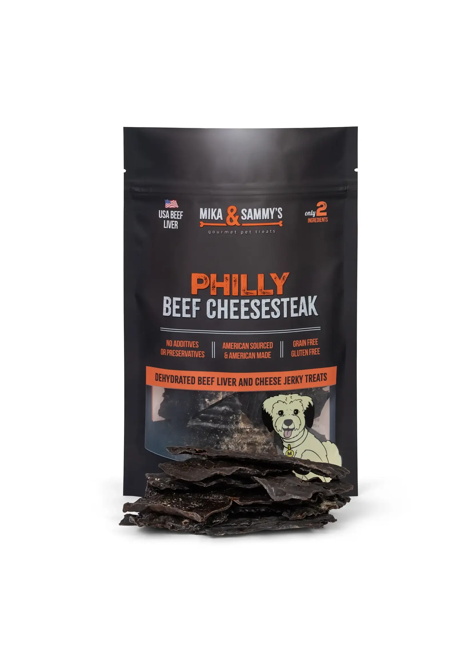 Mika & Sammy's Philly Beef Cheesesteak Jerky Dog Treats - 5 oz