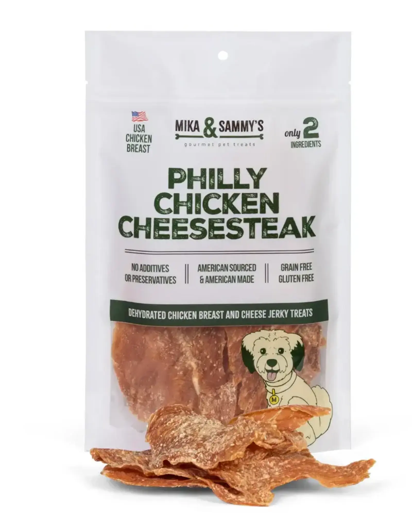 Mika & Sammy's Philly Chicken Cheesesteak Jerky Dog Treats - 5 oz