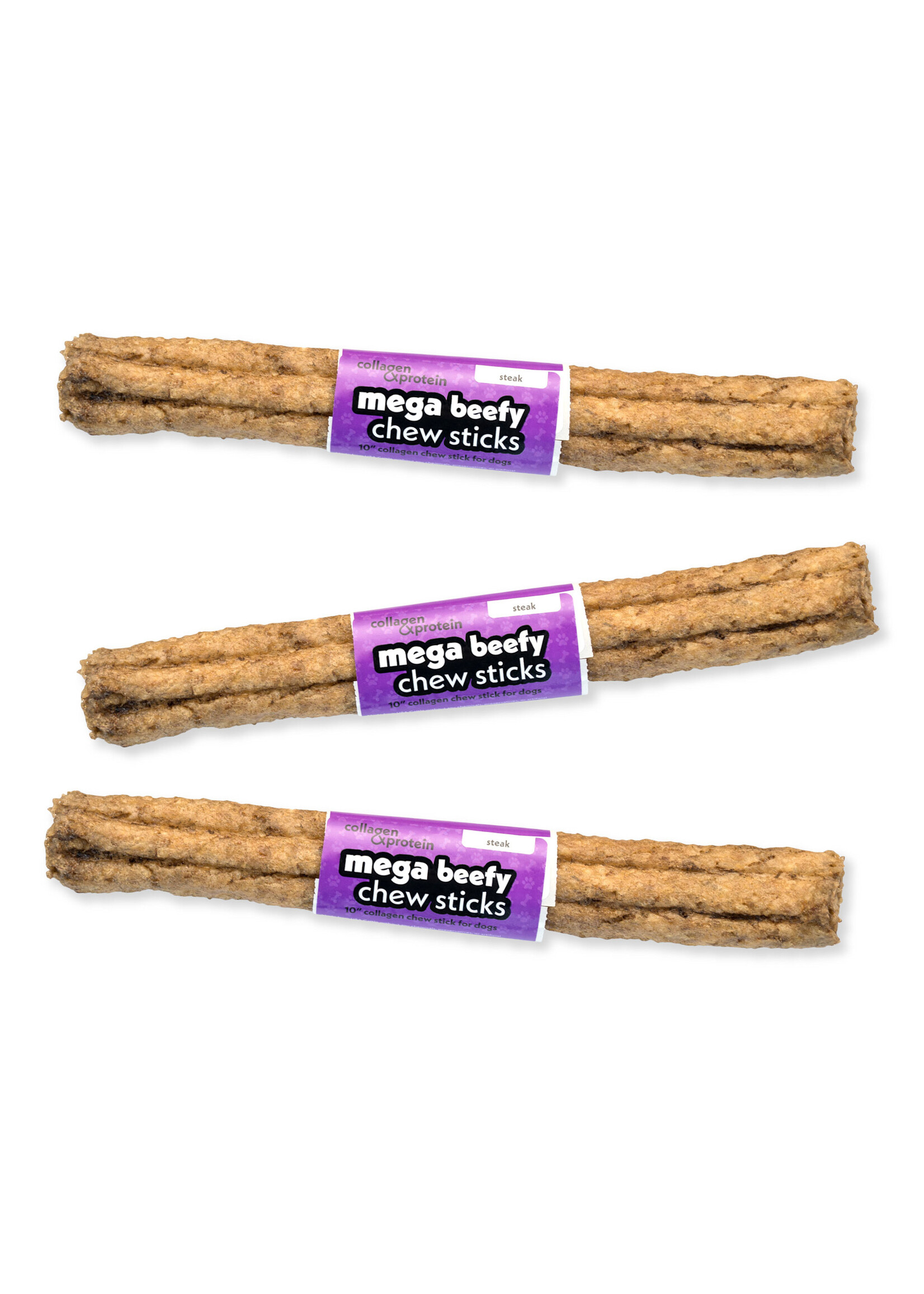 Frankly Mega Beefy Collagen Chew Stick - Steak - 10"