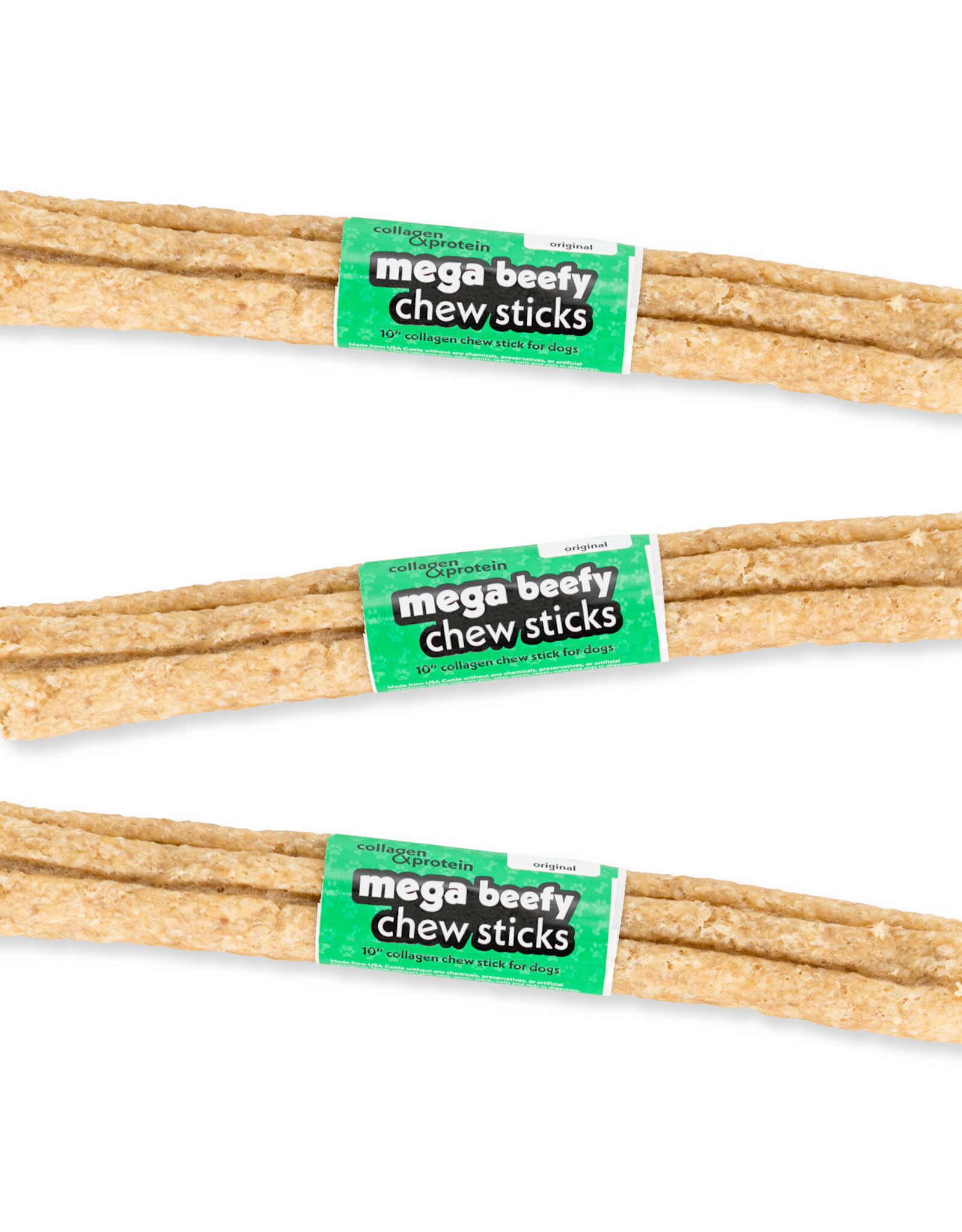 Frankly Mega Beefy Collagen Chew Stick - Original - 10"