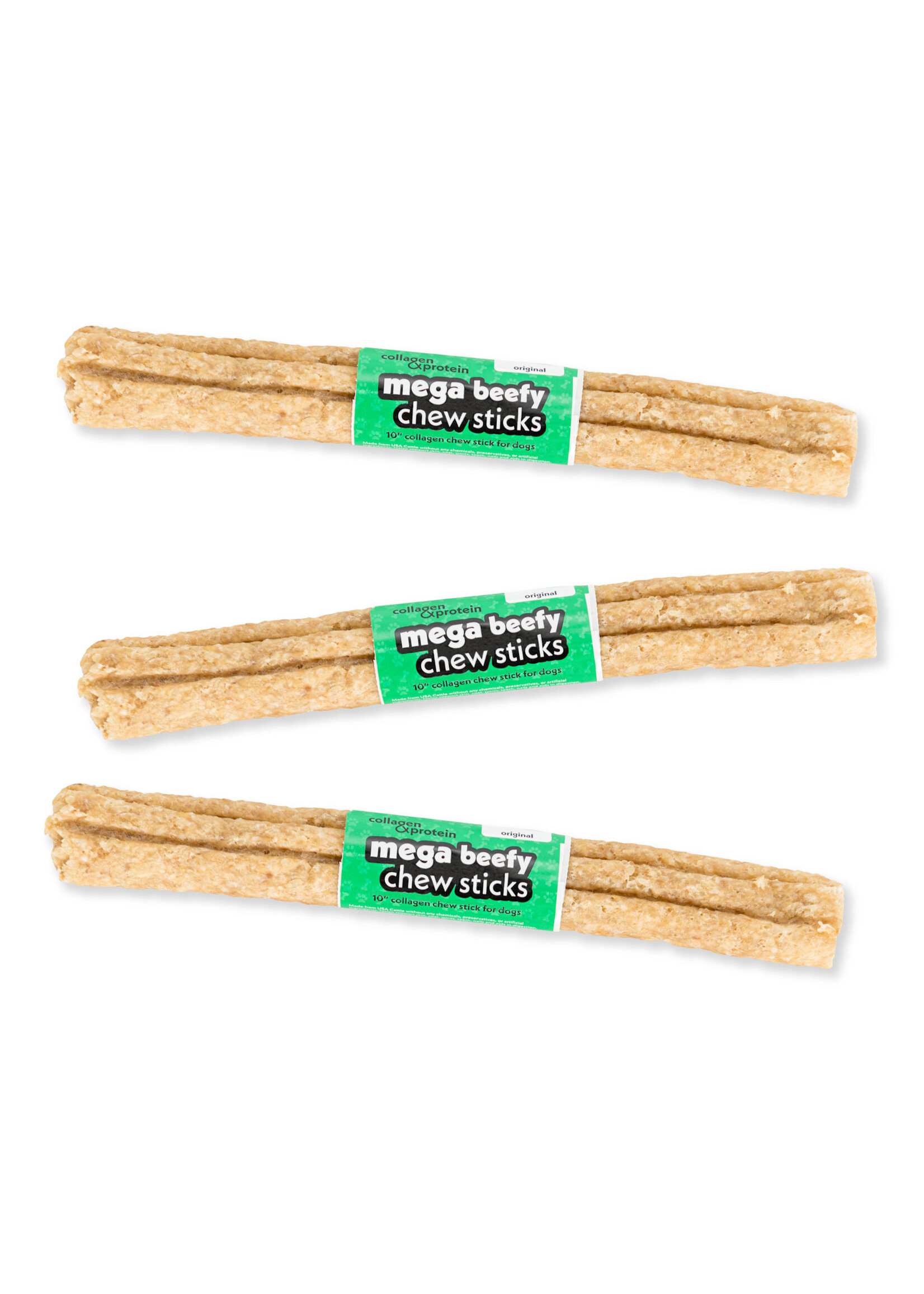 Frankly Mega Beefy Collagen Chew Stick - Original - 10"
