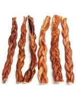 Tuesday's Natural Dog Company Thick Braided Bully Stick 12"